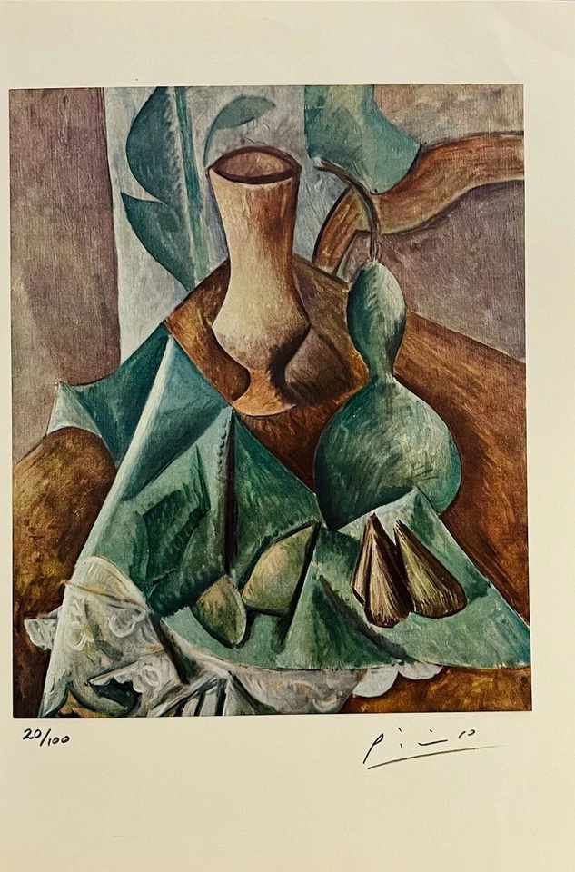 Impresión original firmada de Pablo Picasso, certificado de autenticidad y tasación por $3,500 USD Foto 2 de 4