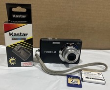 Fujifilm FinePix J38 12.2 MP Digital Camera - Black W/Charger, 4GB Sd, Battery
