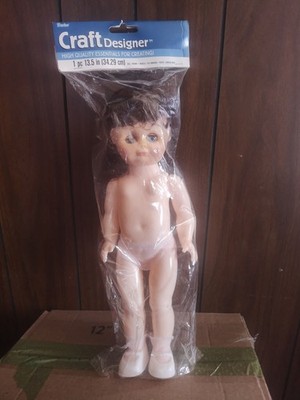 Darice/Fibre-Craft 13.5-inch plastic craft doll