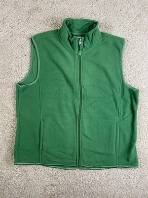 Rebecca Malone Vest Womens XL Full Zip Closure Sleeveless Green