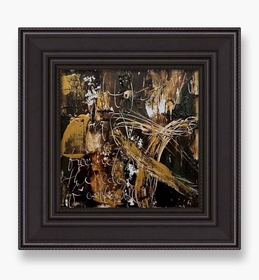 "Pintura expresionismo cósmico oscuro regalo astrónomo decoración masculina futurista 6""" Foto 4 de 4