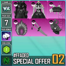 Roblox World Zero WZ - 6 PACK - #FFADED SPECIAL DEAL 02 + FREE AURA