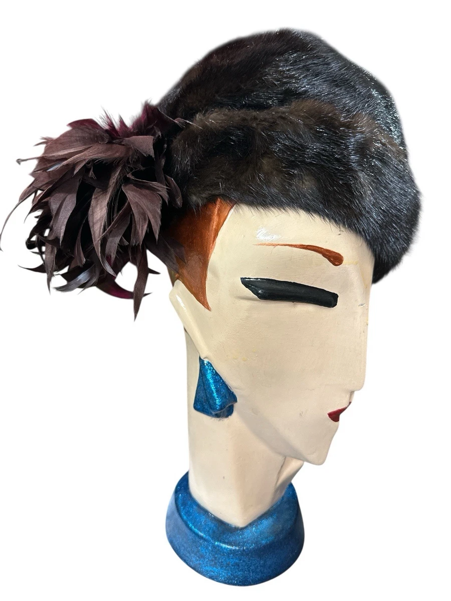 Brown Feather 1950s Vintage Hats for Women for sale | eBay display picture 3
