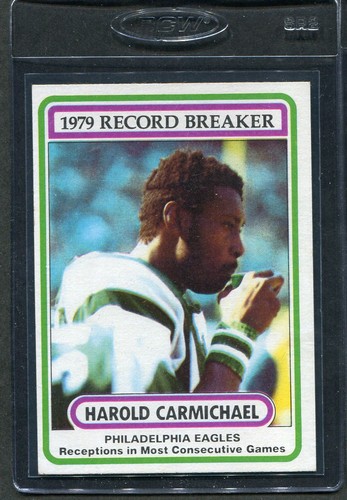 Harold Carmichael [Record Breaker] #2 1980 Topps card