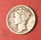 1944 D Mercury Dime - Choice AU - 90% Silver Winged Liberty 10C