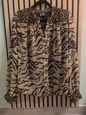 Neu , Scotch & Soda Bluse Animal-Print Gr L