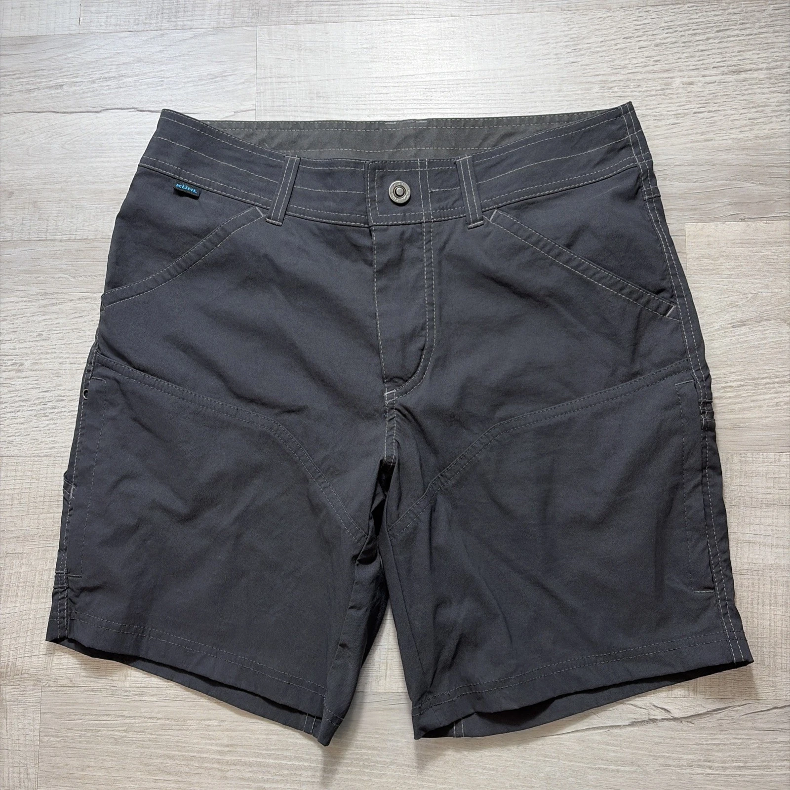 EUC KUHL RENEGADE SHIRTS MENS SZ 31 HIKING POCKETS OUTDOOR DARK GRAY UTILITY
