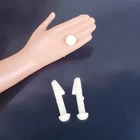 Vtg Barbie Doll Accessory ~ White Stud Earrings & Matching Ring Set