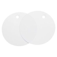 100pcs Waterproof Shipping Tags, PVC Metal Eyelet Durable Label Blank Tag White