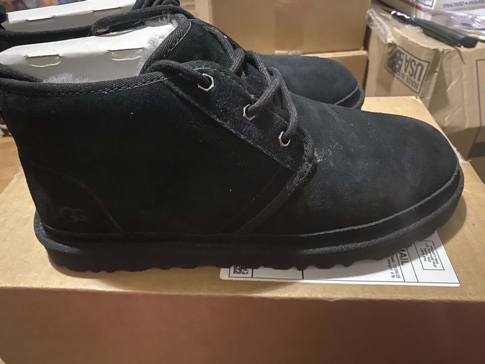 UGG Men's Neumel Chukka Boots in Black - Size 11 for Comfort image 3