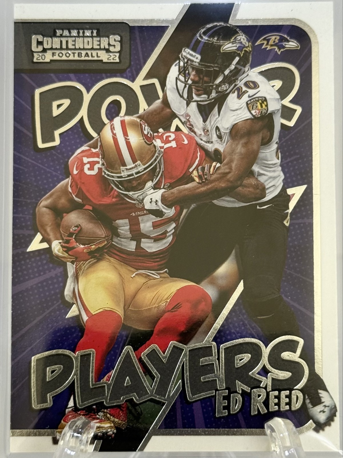 2022 Panini Contenders - Power Players Ed Reed #PWR-ERE Baltimore Ravens🔥