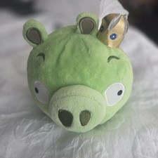Angry Birds Green Pig King Plush Stuffed Animal Small 5"