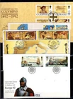 # GUERNSEY, ISLE OF MAN, GIBRALTAR 1992 - 4 FDC - SHIPS, COLUMBUS