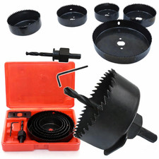 Kit Frese Tazza 8 Pz per Trapano Legno Cartongesso Plastica 64-127 mm con Chiave