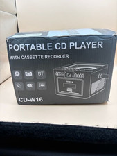 Greadio Boombox CD and Cassette Player Combo, 5000mAh Rechargeable CD Player