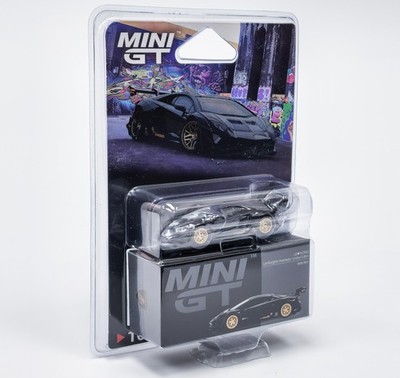 Lamborghini Aventador LB WORKS Limited Edition Mattschwarz  BLISTR  Mini GT 1:64
