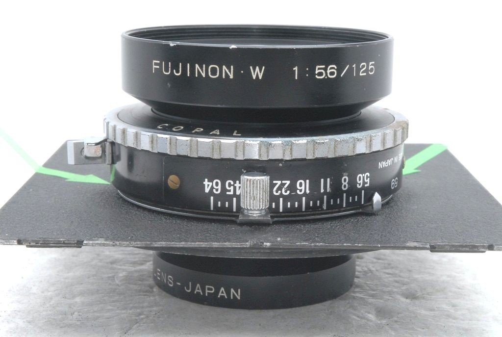 Fuji Fujinon W 125mm f/5.6 f 5.6 Lens w/Copal No,0 Shutter Board