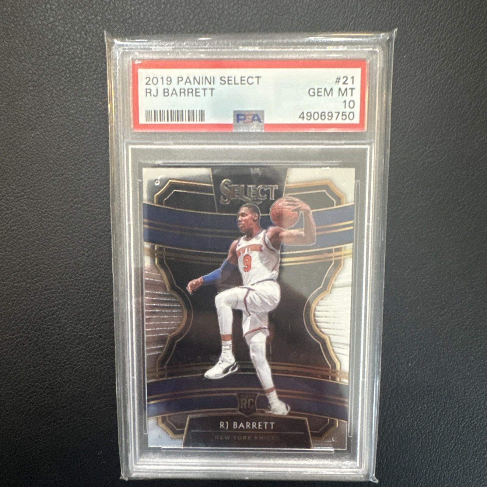 2019-20 Panini Select RJ Barrett Concourse Rookie RC #21 PSA 10 Knicks GEM MINT