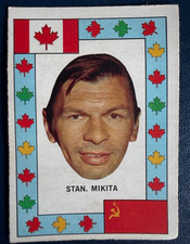 1972 O-Pee-Chee Canada vs Russia Series STAN MIKITA Hockey card
