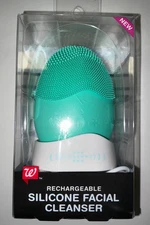 Walgreens USB Rechargeable 3.5" Silicone Facial Cleanser Water Resistant + Stand