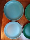 Mainstays Stoneware Salad Plates Blue Green (Turquoise) Dishwasher Safe Set of 4 — photo 4