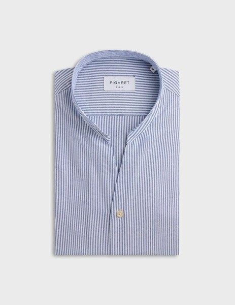 Men Figaret Shirt White Cotton XL