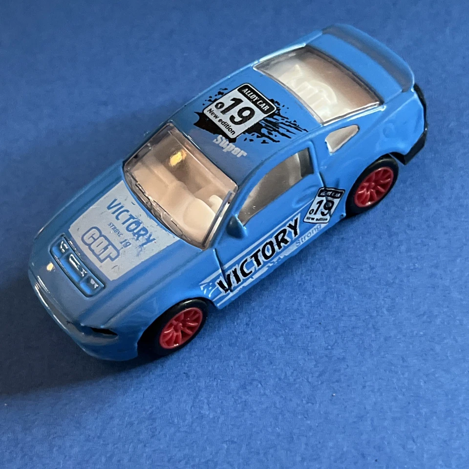 MACCHININA AUTO MODELLINO - 7 X 3 CM - ALLOY CAR N. 19 CELESTE VICTORY STRONG  - Immagine 2 di 4