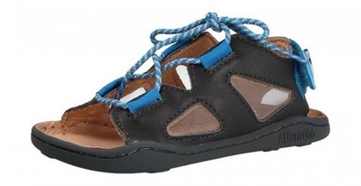Affenzahn Kinder Sandale/Barfußschuhe Sandal leather dog grey (Grau) AFZ-SAL-82