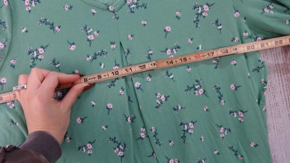 Croft & Barrow Camisón Tejido Íntimo Vestido para Dormir Mujer Grande/P Floral Foto 4 de 4