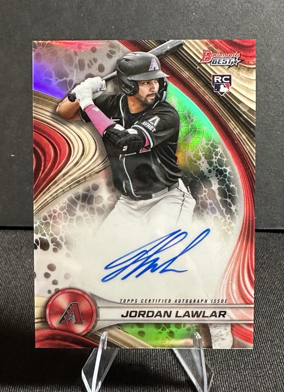 2024 Bowman's Best Jordan Lawlar Auto RC Refractor #B24-JL Diamondbacks