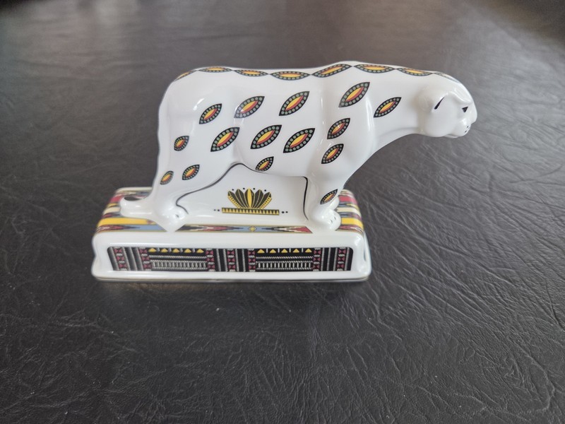WEDGWOOD NOAHS ARK COLLECTION PANTHER FIGURINE IN PERFECT CONDITION BOXED