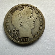 1911 25C Barber Quarter