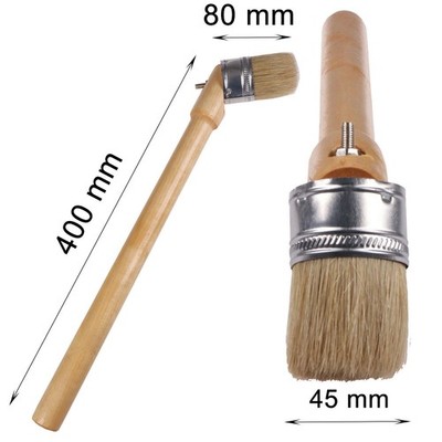 Reifen-Montage Pinsel 40cm Winkelpinsel Reifenmontagepaste Montagewax Holzstiel