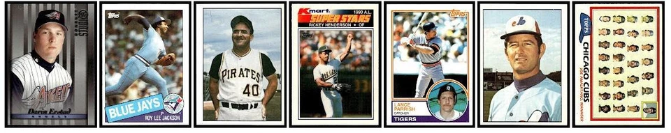 Lote mixto de 82 tarjetas deportivas de béisbol 1976-2021 Montreal Expos New York Yankees Foto 3 de 3