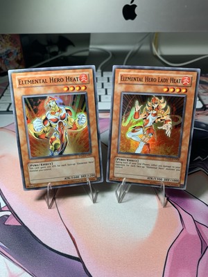 Elemental Hero Heat PP02-EN007 & Elemental Hero Lady Heat PP02-EN008|Super Rare|