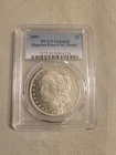 1887  Morgan Silver Dollar-PCGS Genuine Planchet Flaw UNC Details