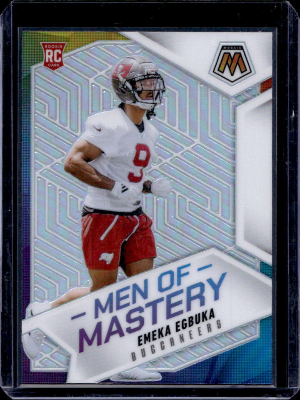2025 Mosaic Emeka Egbuka Men of Mastery RC Silver Prizm #15 Buccaneers