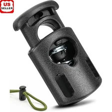 36Pcs Cord Locks Drawstrings Shoelaces Bags Clothing DIY Projects Durable Clips