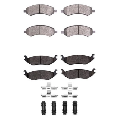 For Ram 1500 Classic 19-24 Brake Pad Set Super Heavy Duty Semi-Metallic Front &