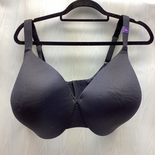 Catherine's Intimates Bra 50DD BLACK Smooth Foam Cups Underwire NWT