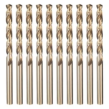 10pcs Drill Bit - 5.3mm 135° Gold for Woodworking Handicraft Use