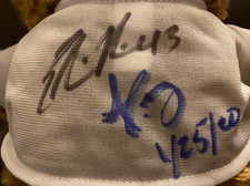 SIGNED DODGERS TEDDY BEAR W/ PROOF PICS DUSTIN MAY EDWIN RIOS AUTOGRAPH REDSOX