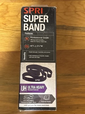 SPRI Superbands - Resistance 40 inches x 2.5'', 2.5'' (Super Heavy - Purple) 