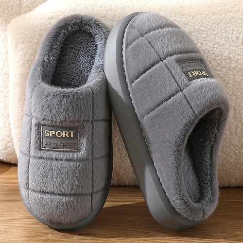 Herren Kuschelige Memory Foam Abnutzung Hausschuhe Leger Slipper Warm Haus Schuhe - Bild 15 von 25
