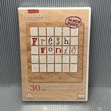 Fresh Fonts, CK Font Organizer Creating Keepsakes Scrapbook Magazine CD ROM 2002