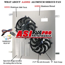 Radiator Shroud+Fan Fit 2003-2009 2004  Dodge Ram 2500 3500 5.9l /6.7l  Cummins