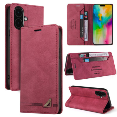 For iPhone 17e 17 16 15 14 13 12 Pro Max 8 Plus RFID Leather Wallet Case Cover