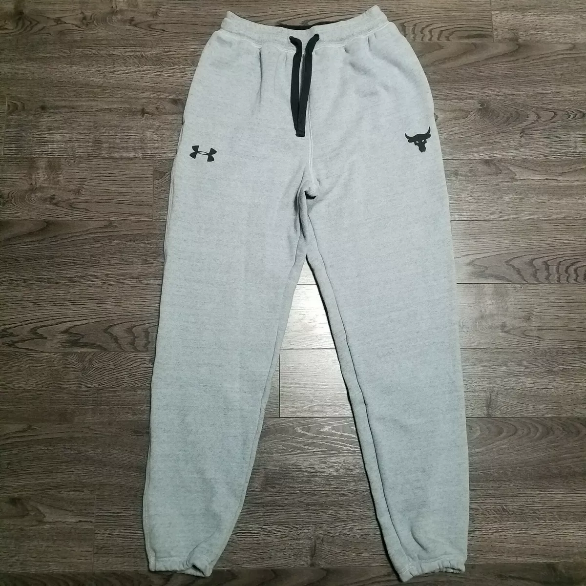 UNDER ARMOUR Project Rock Warm-Up Fleece SweatPants Mens SMALL