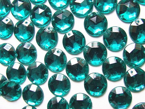 Faceted Beads Acrylic Rhinestone Gems 10 mm Round Flat Back Sew On All Colours - Picture 36 of 65