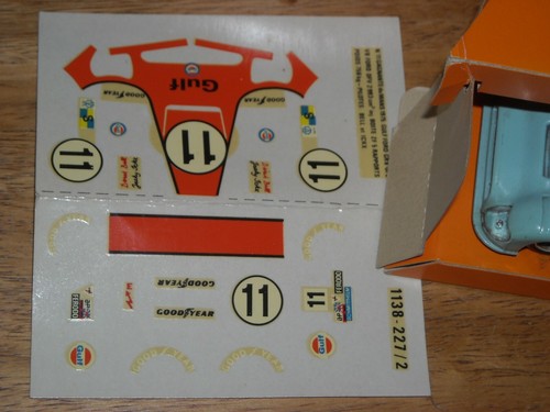 Auto da corsa Solido 38 Ford GR8 Gulf Le Mans 1975 in scatola Made in France scala 1:43 - Foto 12 di 12